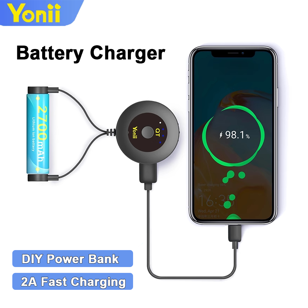 Power Banks - Зарядное устройство Yonii для литий-ионных аккумуляторов