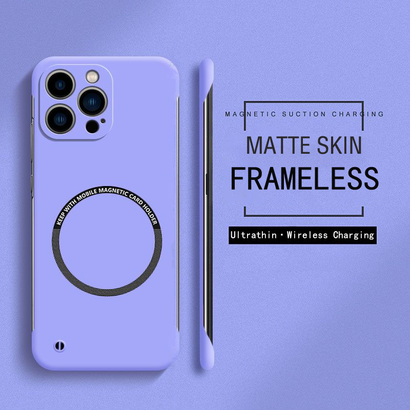 Matte Hard Pc Back Case - Безрамный магнитный чехол Magsafe Ultra Slim