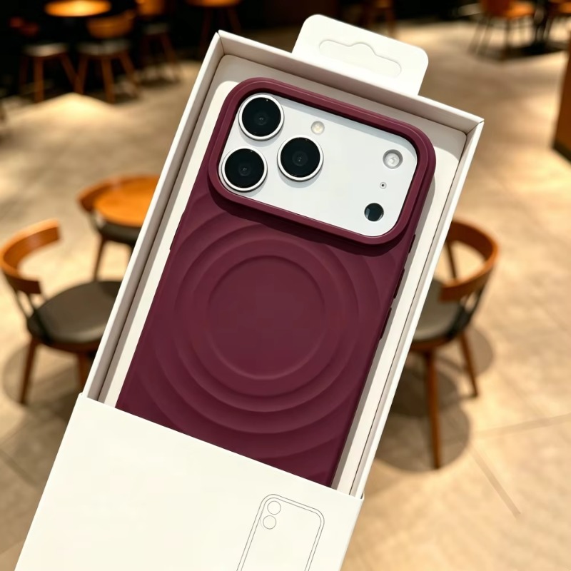 Liquid Silicone Magnetic Phone Case - Жидкий силикон с эффектом водной ряби