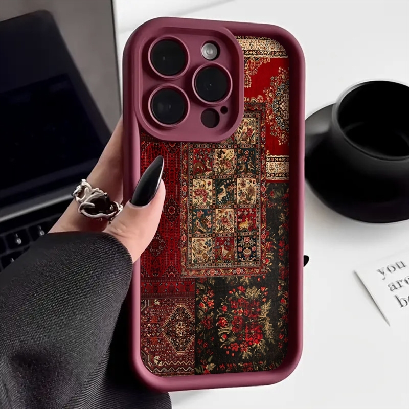 Vintage Floral Pattern Soft Case - Винтажный чехол для телефона с узором