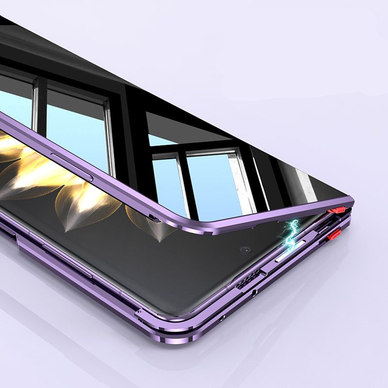 Metal Bumper Aluminum Frame Case - Для Honor Magic V2 MagicV2 Anti-Spy