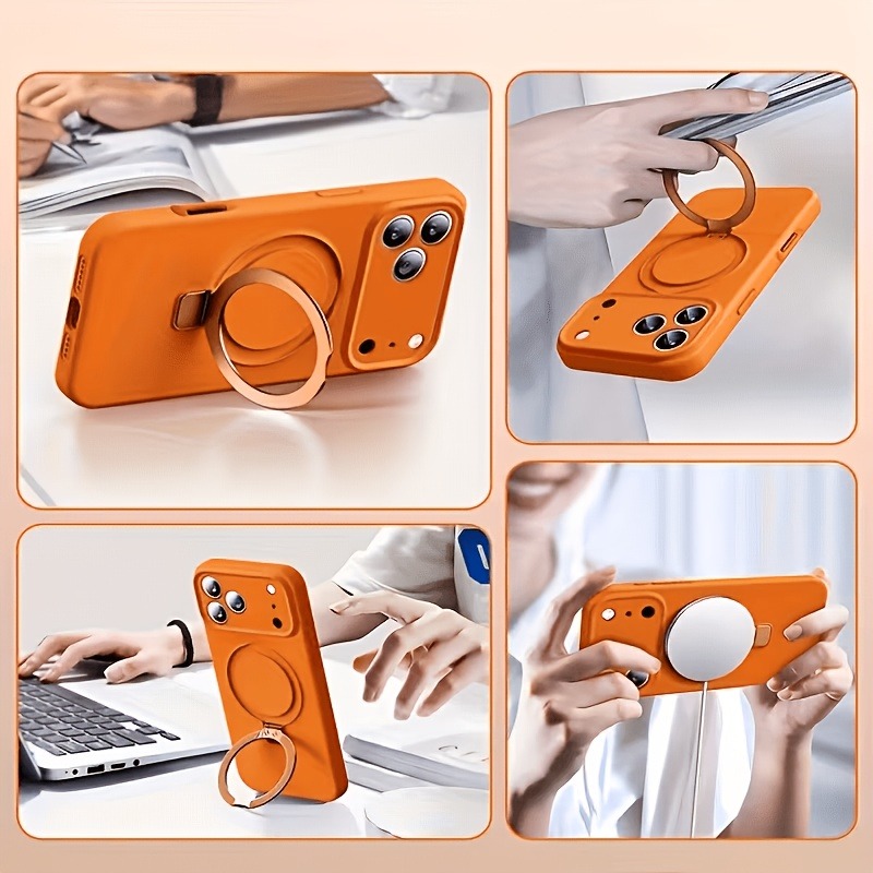 Магнитный чехол-подставка из ж – обзор и цена Liquid Silicone Magnetic Phone Case
