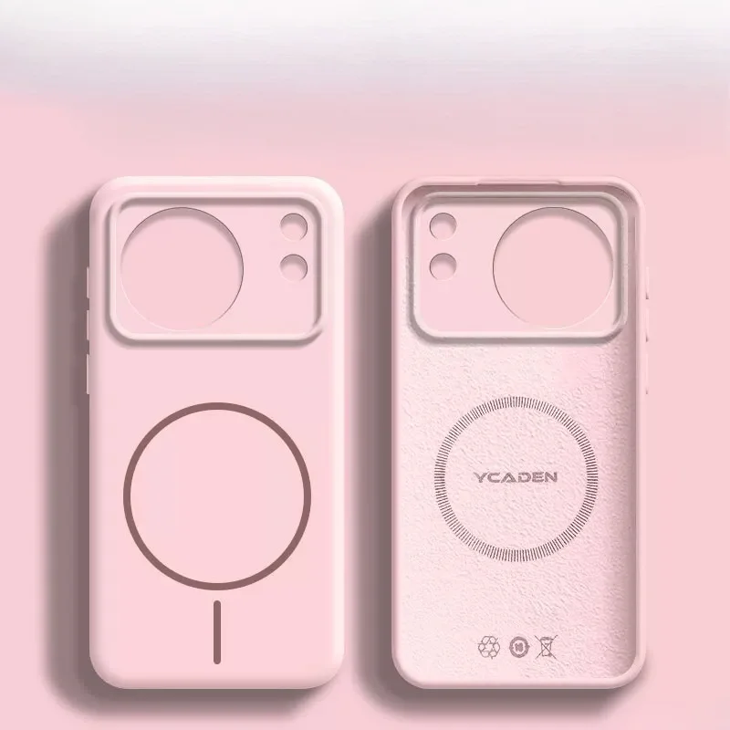 Модный чехол для телефона Vivo – обзор и цена Liquid Silicone Magnetic Phone Case