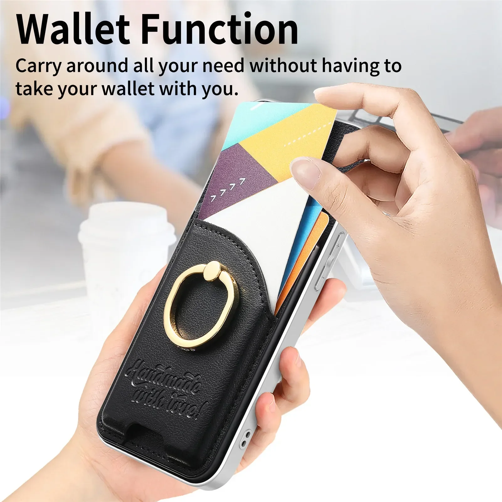 Чехол-кошелек для iPhone 18 Pr – обзор и цена Leather Wallet Card Holder Phone Cover